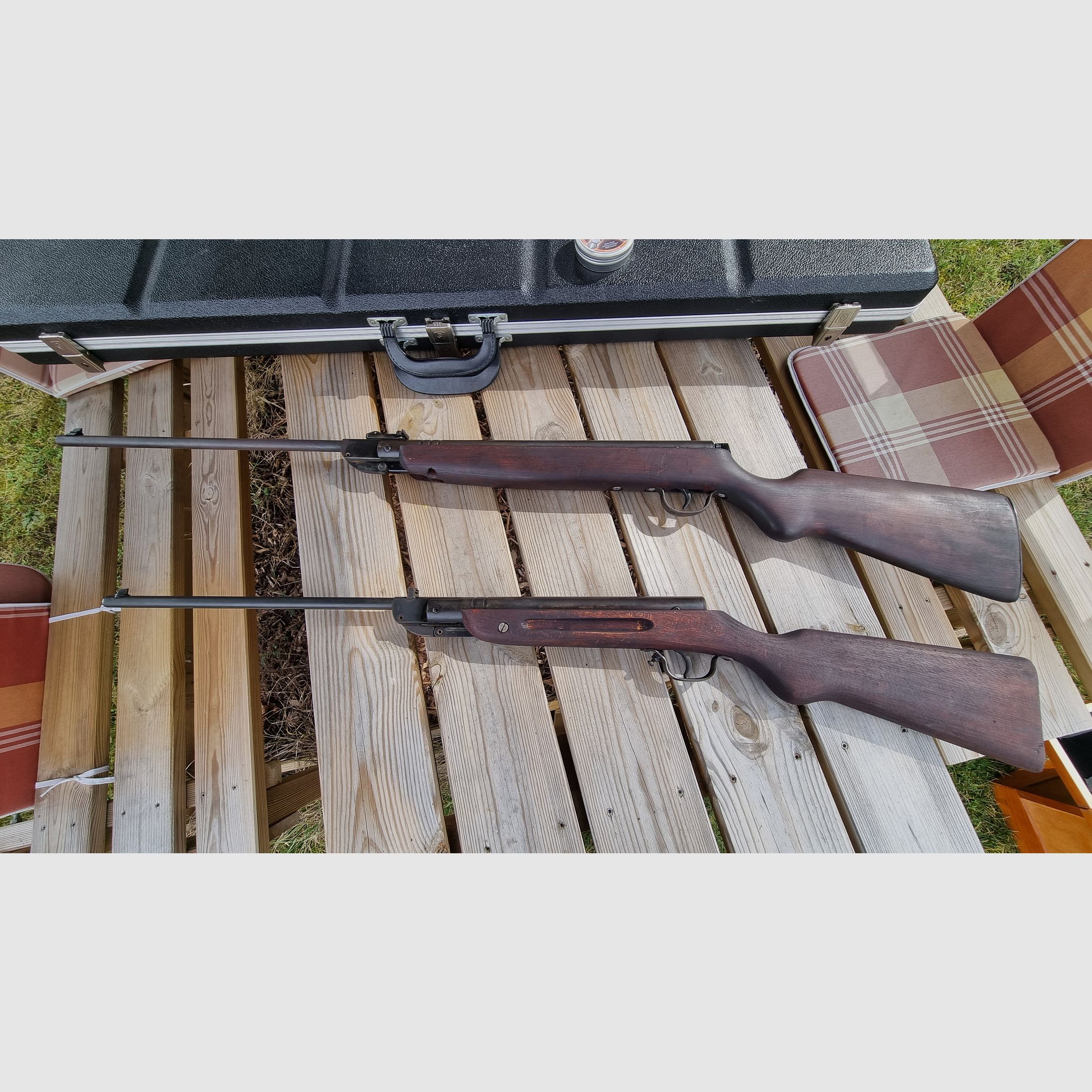 Haenel Suhl - Luftgewehr Doppelpack Kal. 45 mm - inklusive Zubehör
