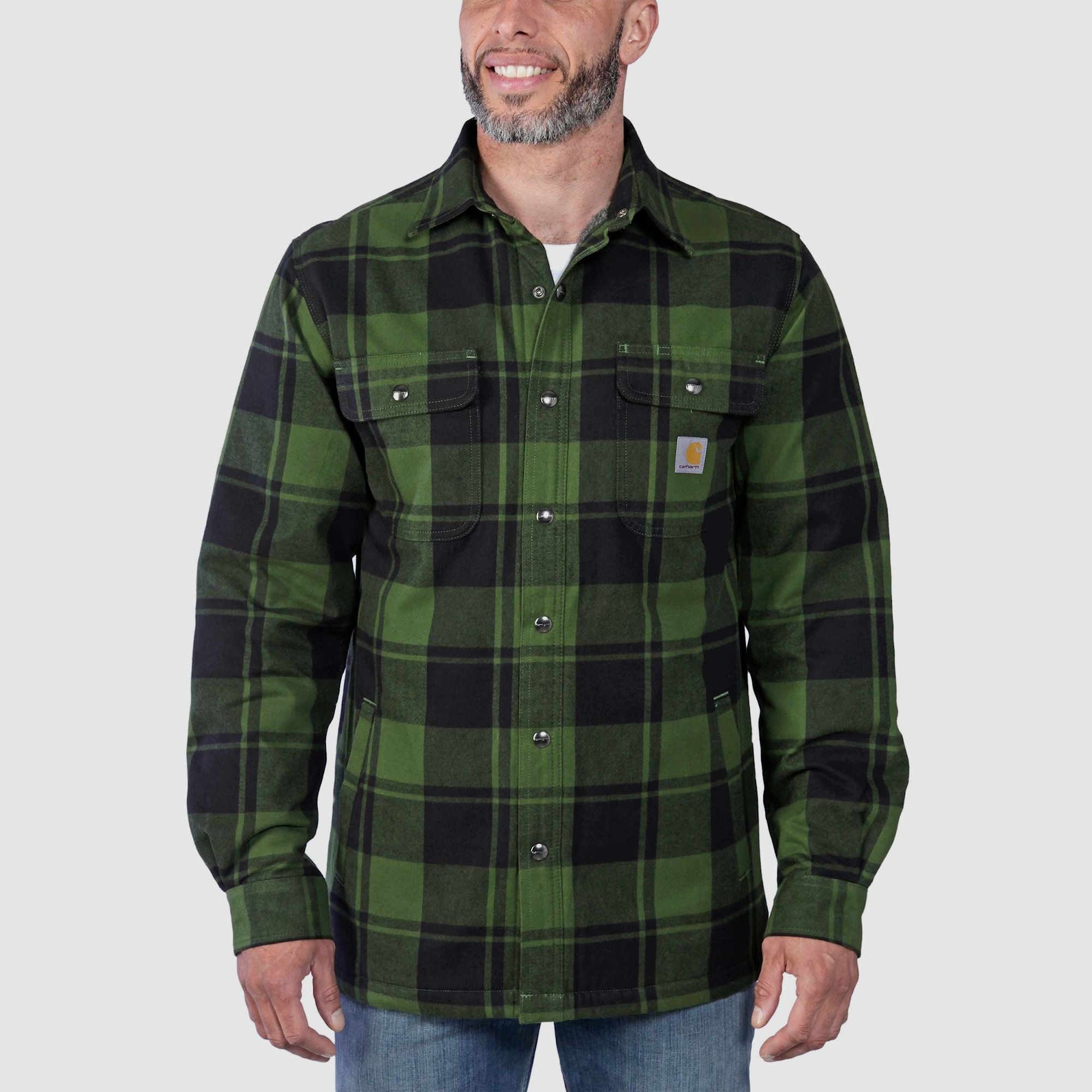 Carhartt Camicia Giacca Flanella Foderata Uomo Chive S