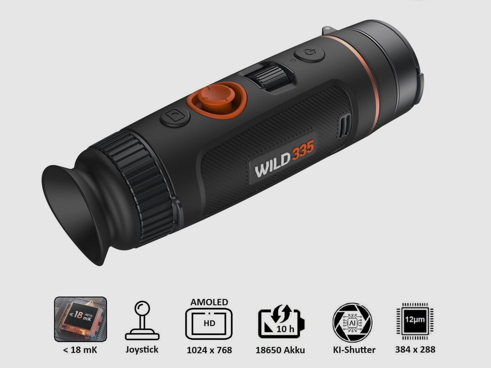 ThermTec WILD 335 35mm Linse 18 mk 384x288 Wärmebildkamera