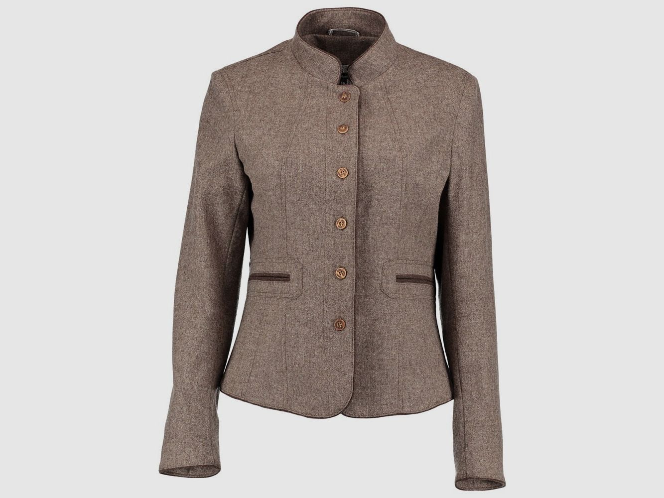 Gipfelstürmer Damenjanker Stehbundkragen Mittelbeige