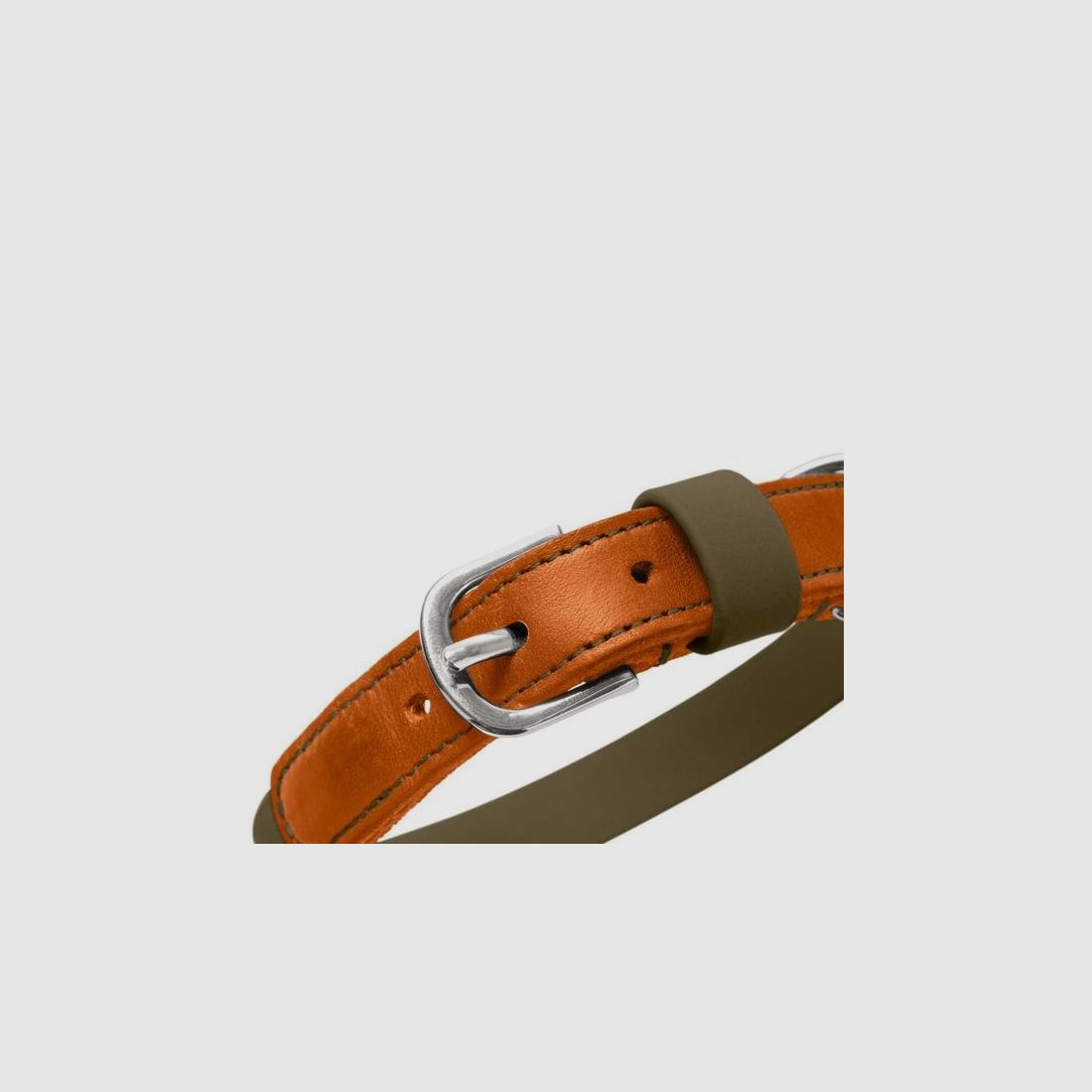 Hunter Wolmar Halsbånd Khaki / Orange, billede 4 af 6