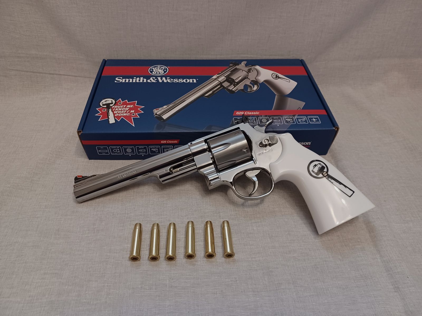 Smith & Wesson 629 - 5″ Trust me / 4.5 mm BB / CO2 / Revolver / Original packaging (110)