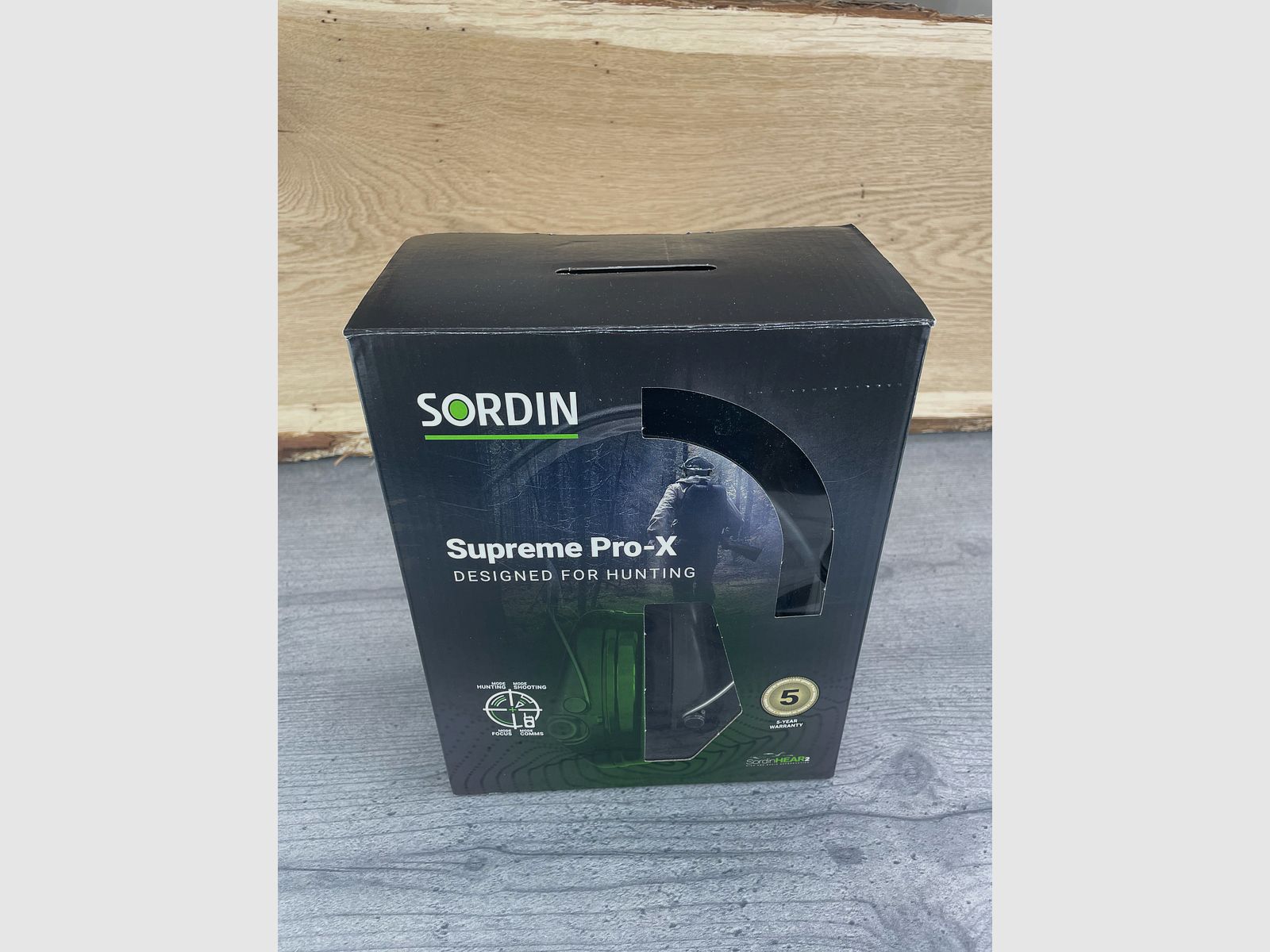 BWare Sordin 75302-X/L-S Electronic Hearing Protection Supreme Pro X Headband Green