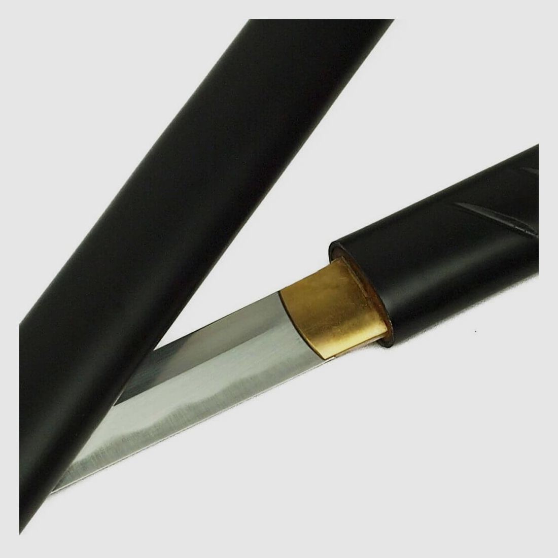 Zatoichi Katana aus 1045 Carbonstahl - schwarz