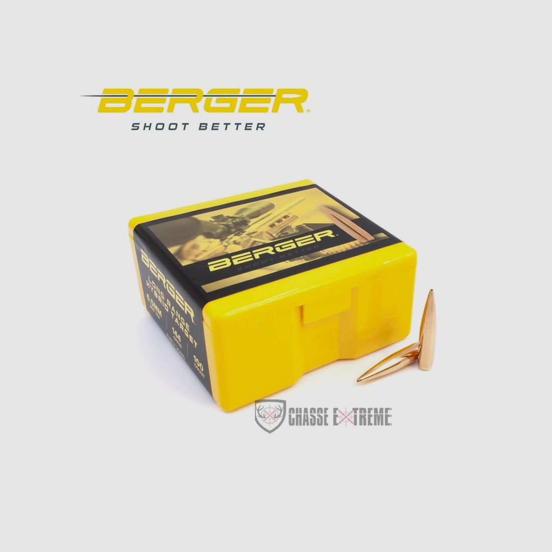 100 Geschosse BERGER Kal. 6,5mm 144gr Long Range Hybrid Target, Bild 2 von 2