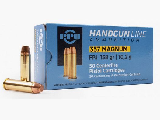 PPU .357 MAGNUM - 158GRS FPJ. - 50 DISPAROS