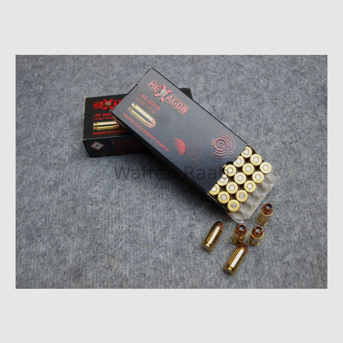 Geco .45 ACP Hexagon Geco Geco .45 ACP Hexagon 13,0g/200grs.