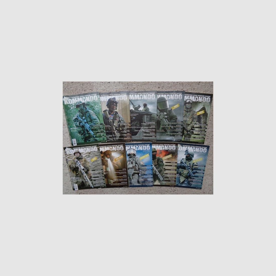 Kommando Magazin K-ISOM, 10 Ausgaben 2009/2010, s.g. Zustand
