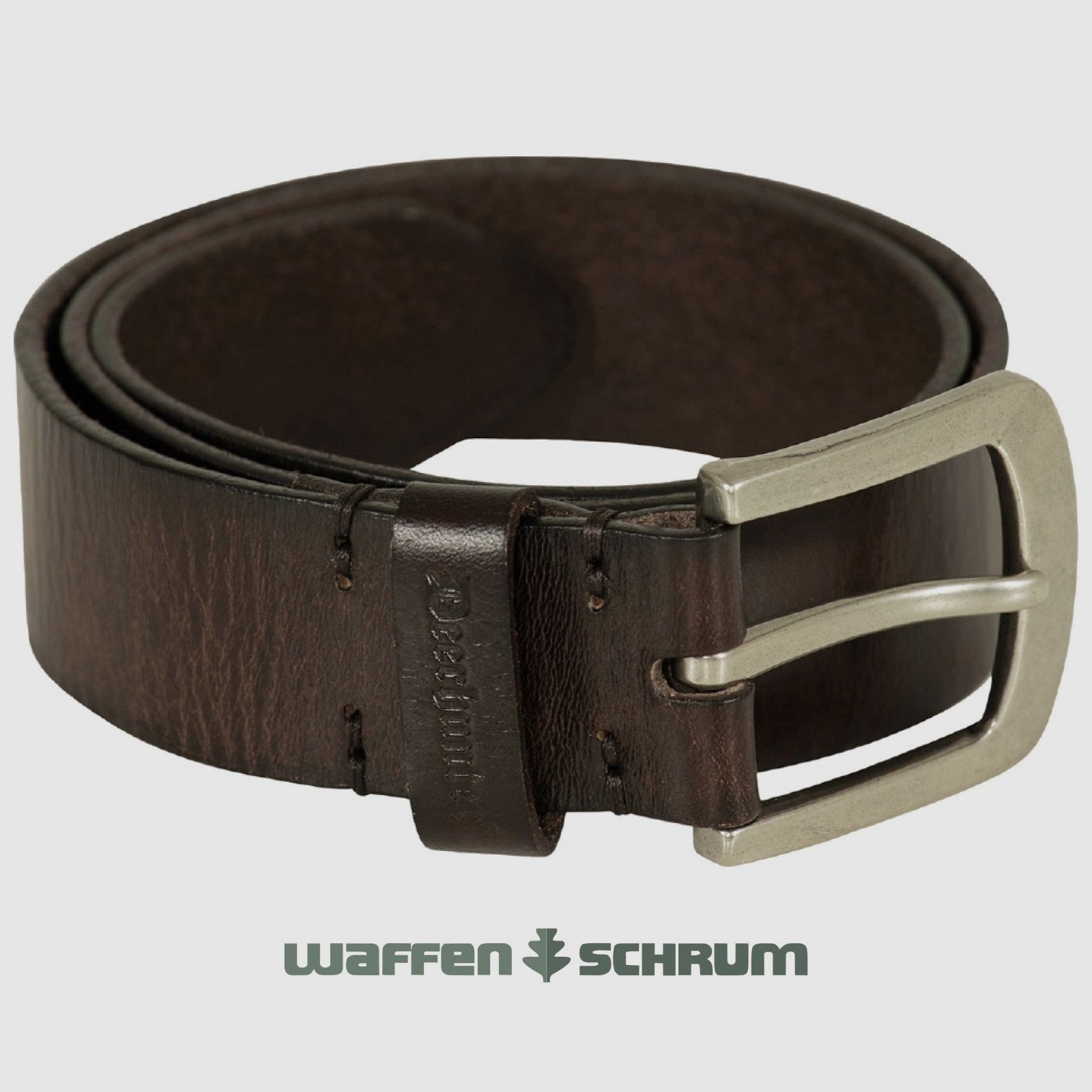Deerhunter Leren Riem Donkerbruin