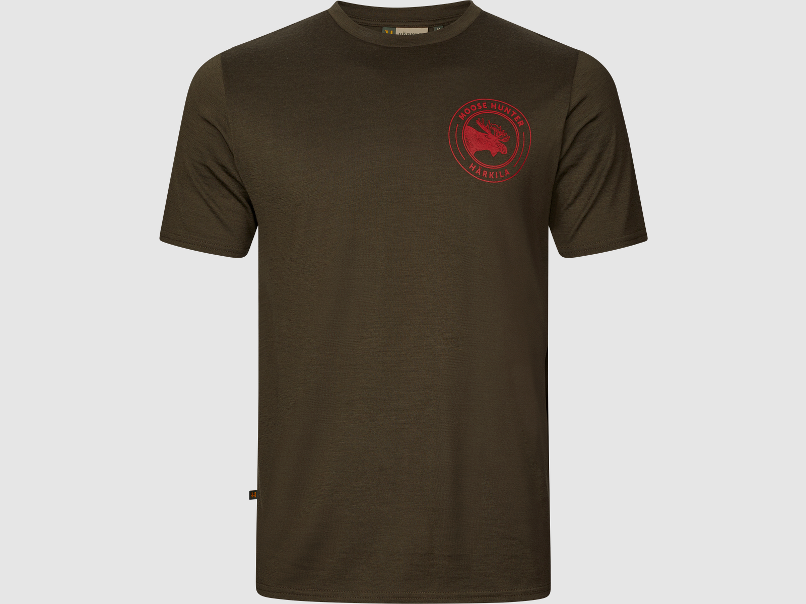 HARKILA T-shirt - Game S/S - Willow green moose (108550189), image 6 of 6