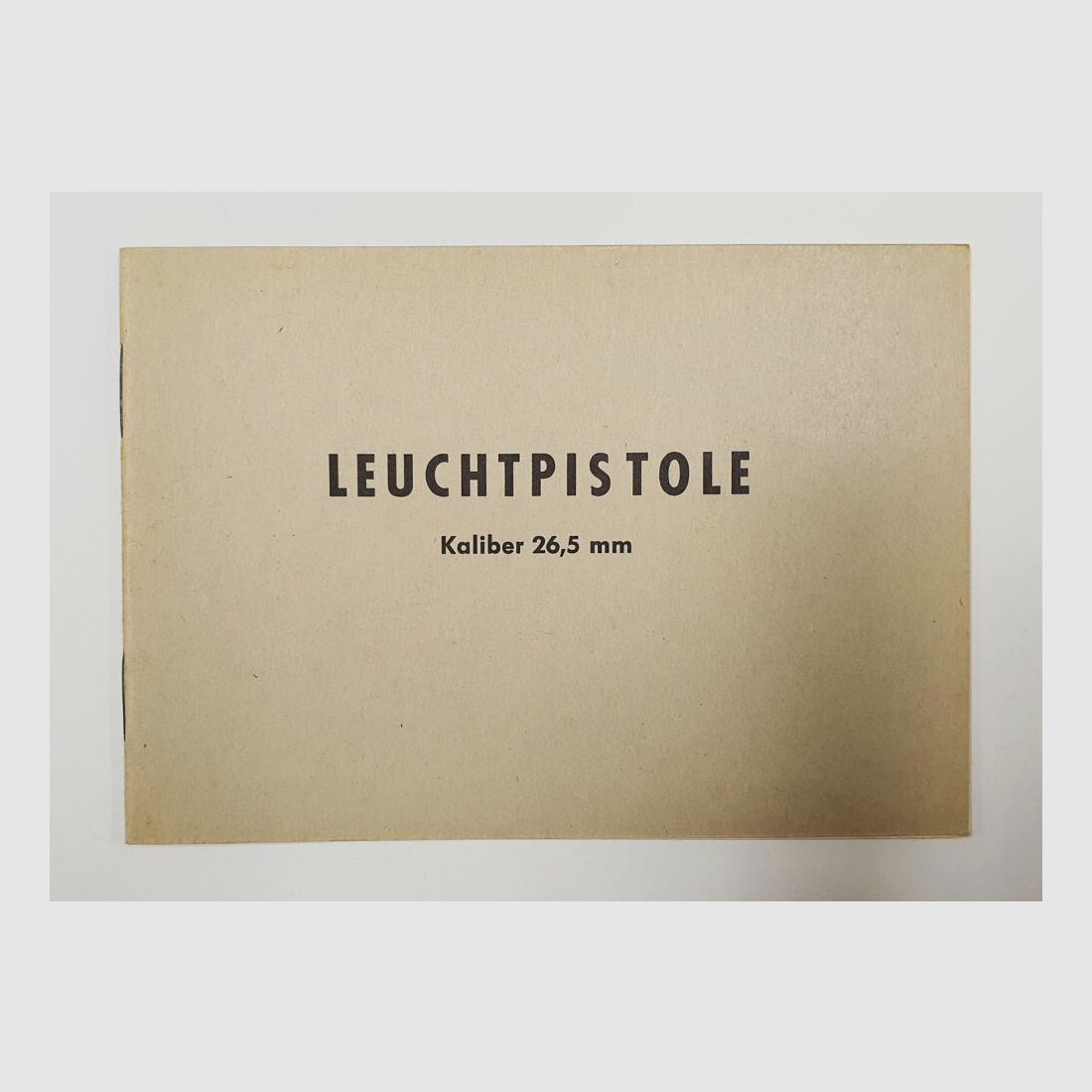 Instrucciones de uso de la pistola de luz Heym, tipo 3 de la fábrica de armas F. W. Heym - Münnerstadt, de 1959