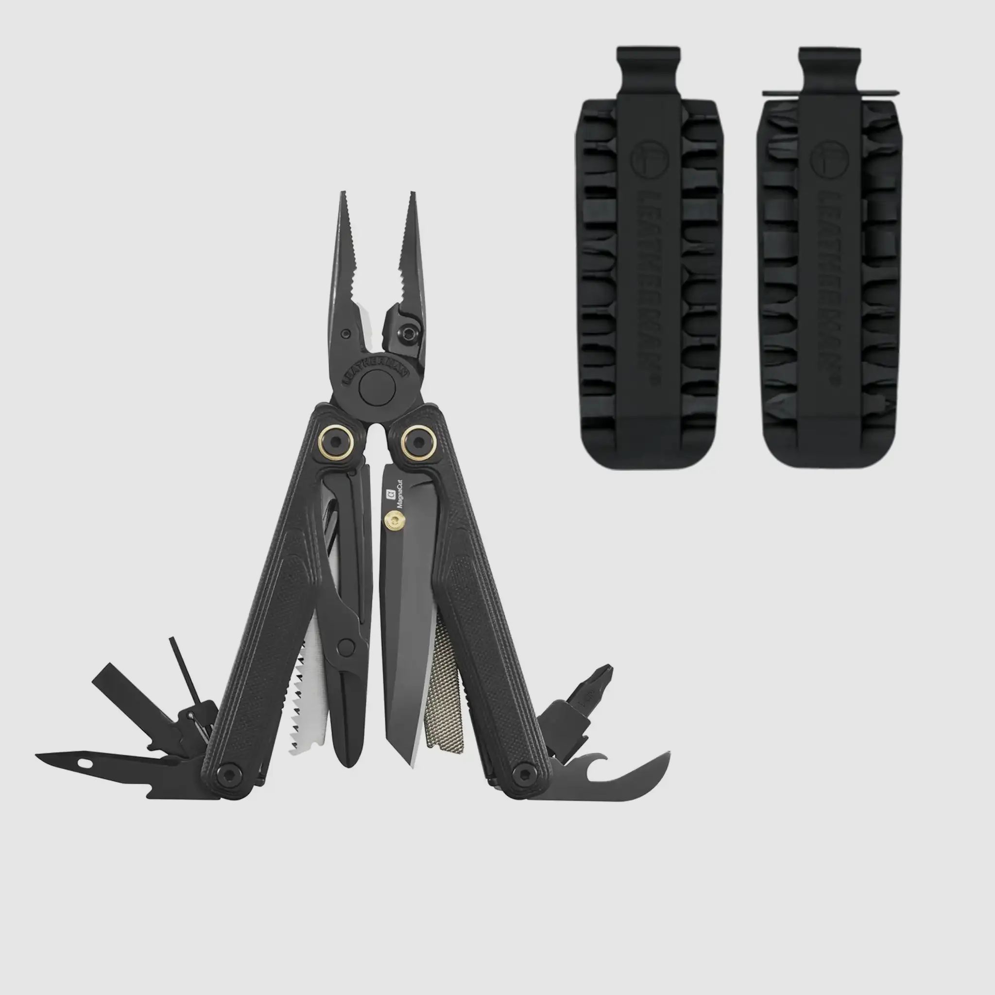 Leatherman Leatherman Outil Multifonction Multitool Wave Alpha Obsidian + Kit de Bits Bundle