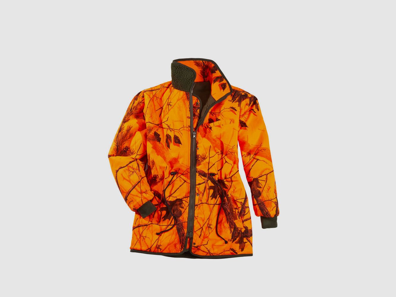 Scheibler Wendejacke Fox – Oliv/Camo Orange