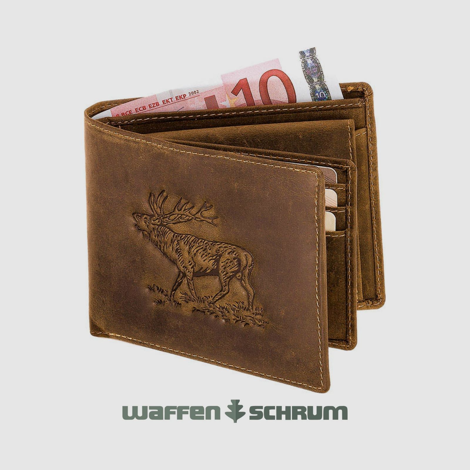 AKAH Geldbörse Hirsch Querformat