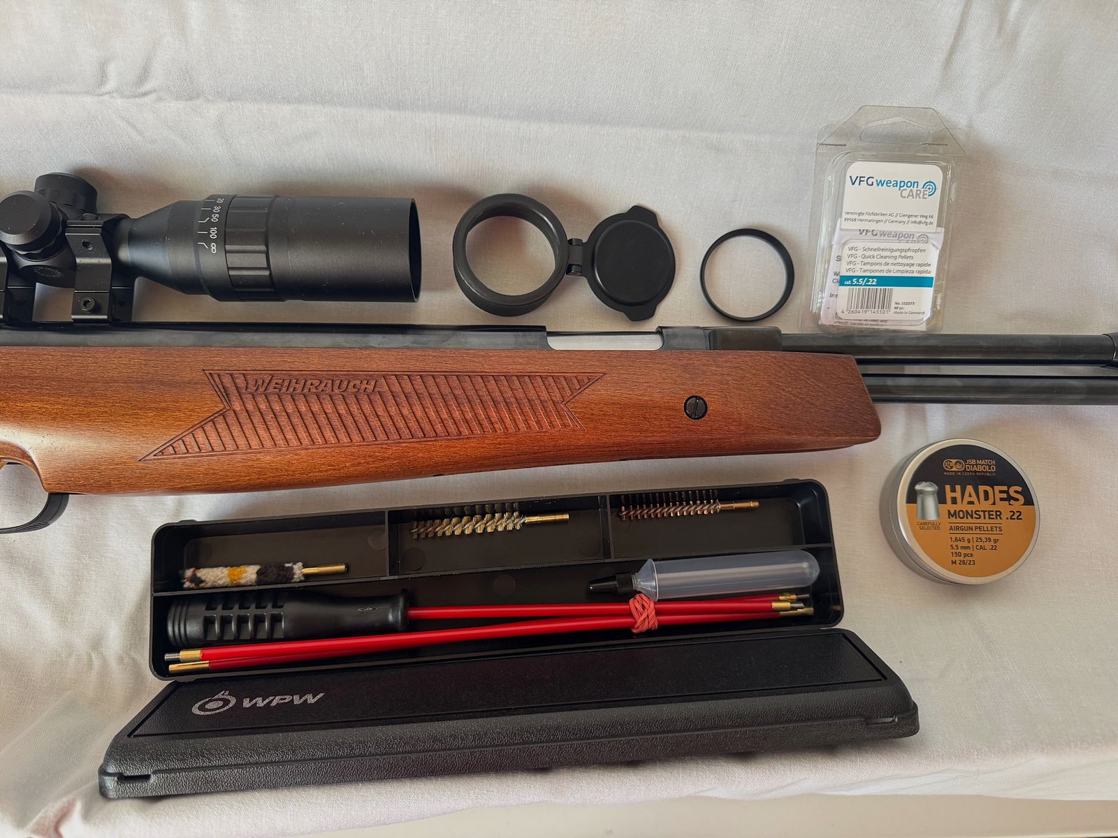 Incense HW 97 K 5.5 + Export spring + Scope + Cleaning set