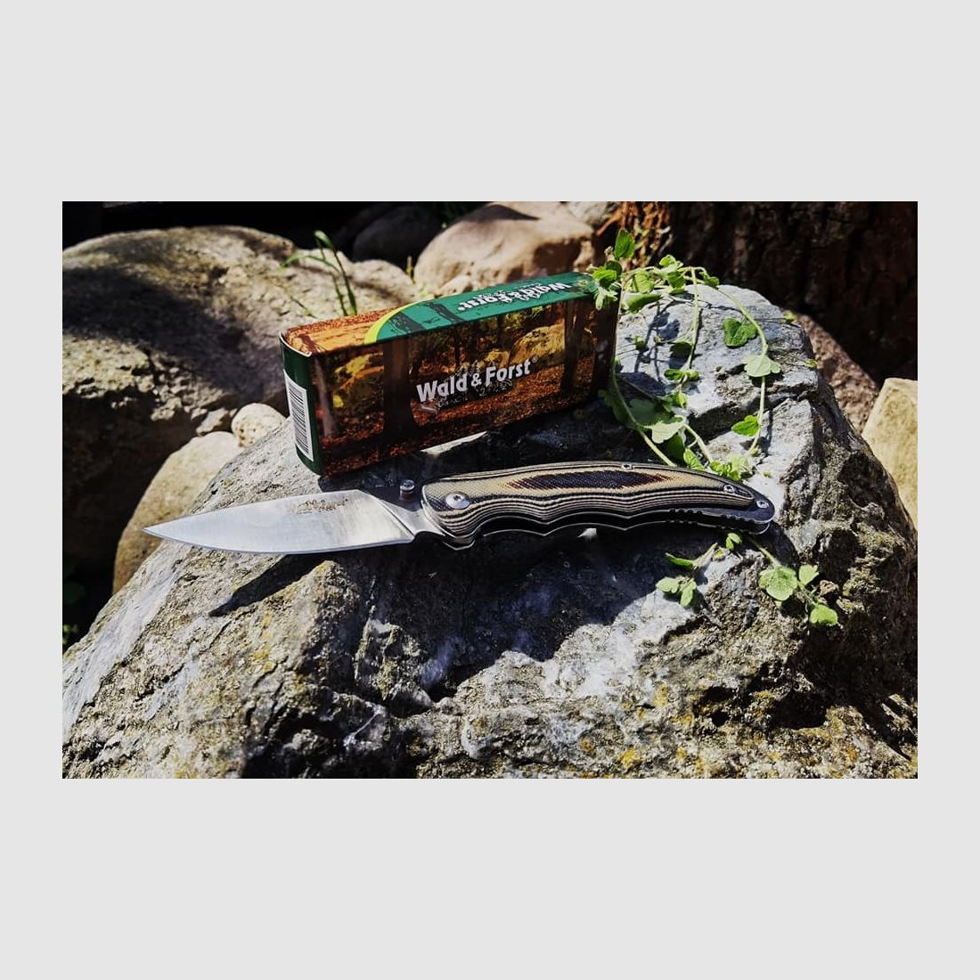 Forêt et couteau de poche Gent Satin G10 191867