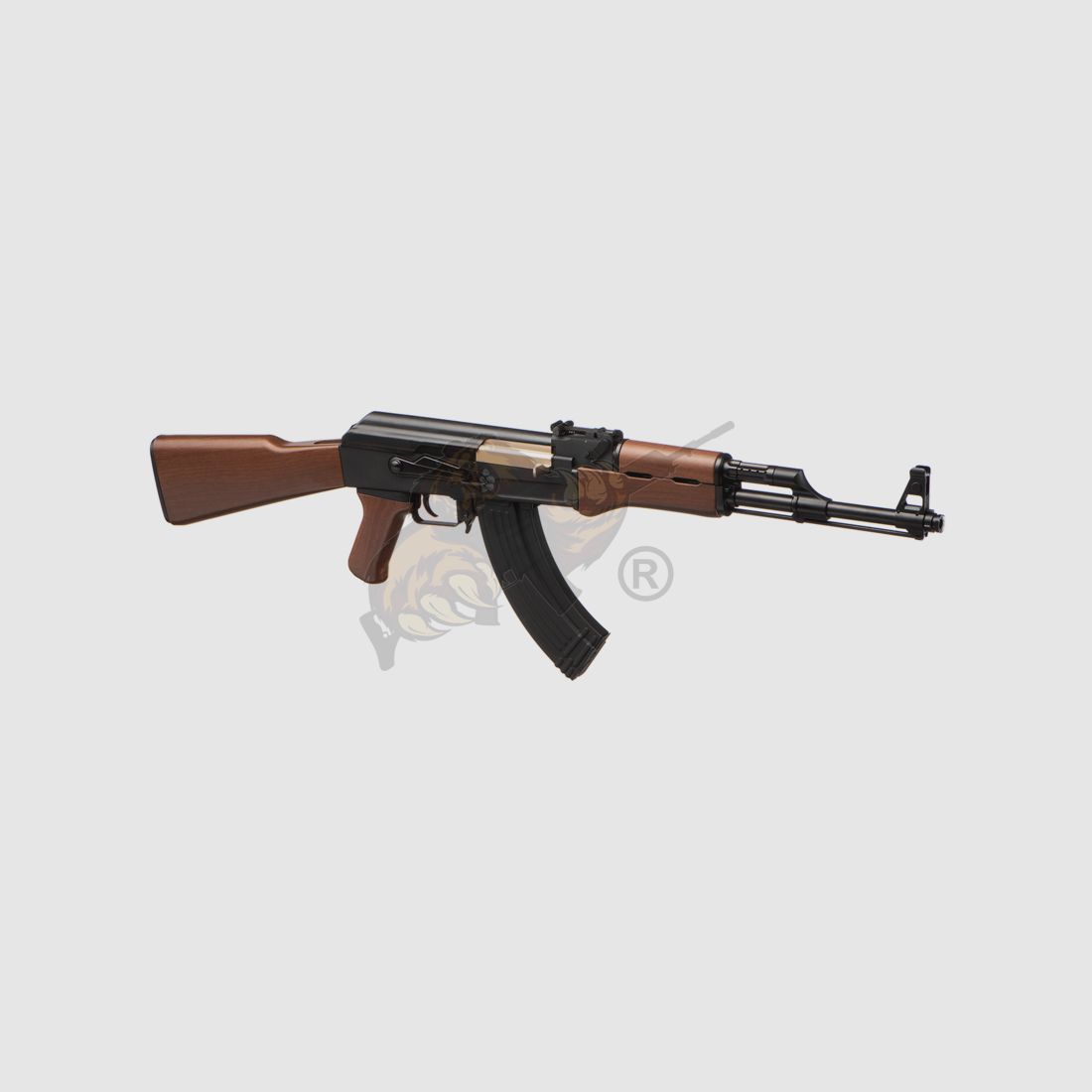 G&G CM47 IWS in schwarz/Holzoptik Airsoft -  max 0,5 Joule