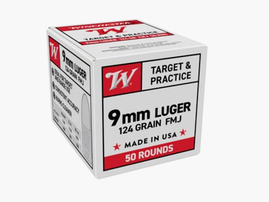 9mm Luger Super-X 124grs (50 rounds) - Winchester