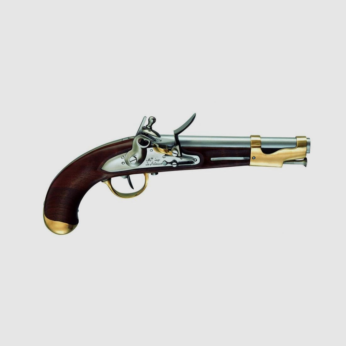 Pistole An IX mit Steinschloss Davide Pedersoli - Kaliber 69 - Präzise Historische Replik - Für Sammlung und Traditionelles Schießen, Bild 4 von 4