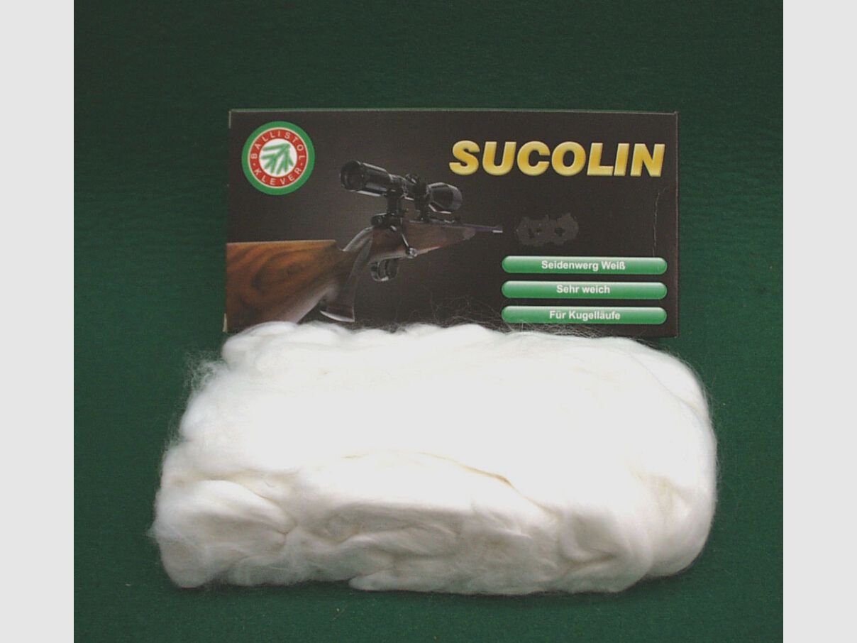 Ballistol Silk thread white, SUCOLIN for ball barrels