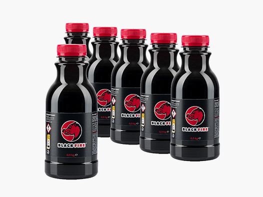 BLACK FIRE Tar Lockstoff für Wildschweine 0,5 l 6er Pack
