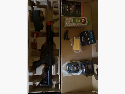 Evolution Ghost XS EMR S AEG + Zubehör