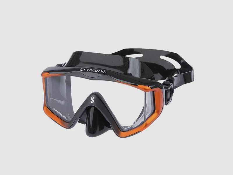 SCUBAPRO CRYSTAL VU SIL BLACK / ORANGE