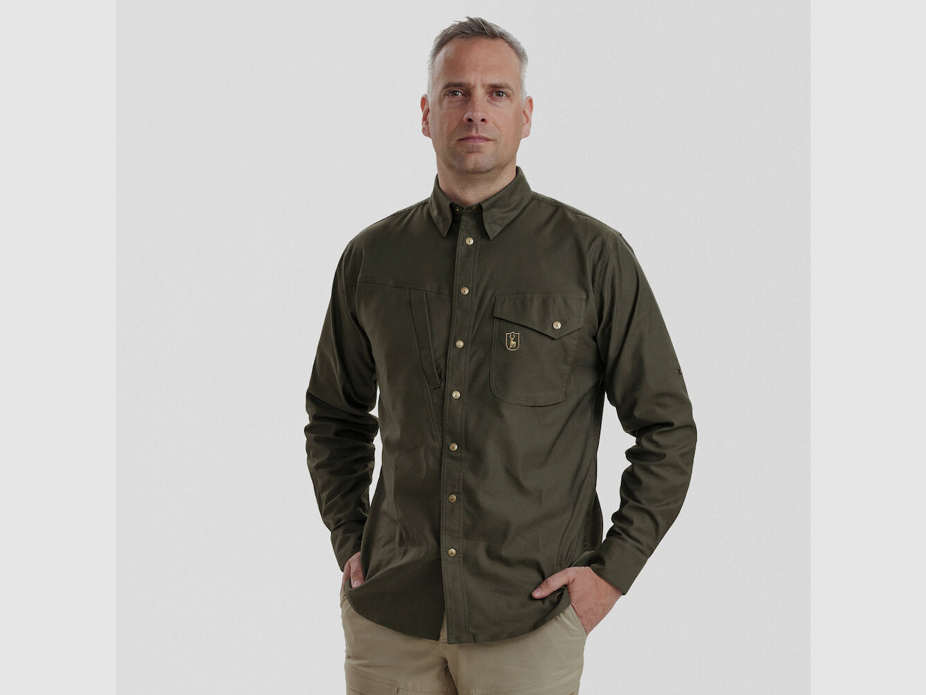 Matobo Hemd - Forest Green – Hemdgröße: 43/44