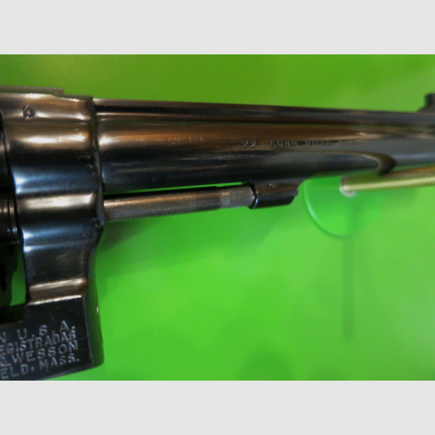 Revólver deportivo, revólver de tiro Smith & Wesson modelo 17-3 Masterpiece "Target", .22lr + empuñadura deportiva #69-