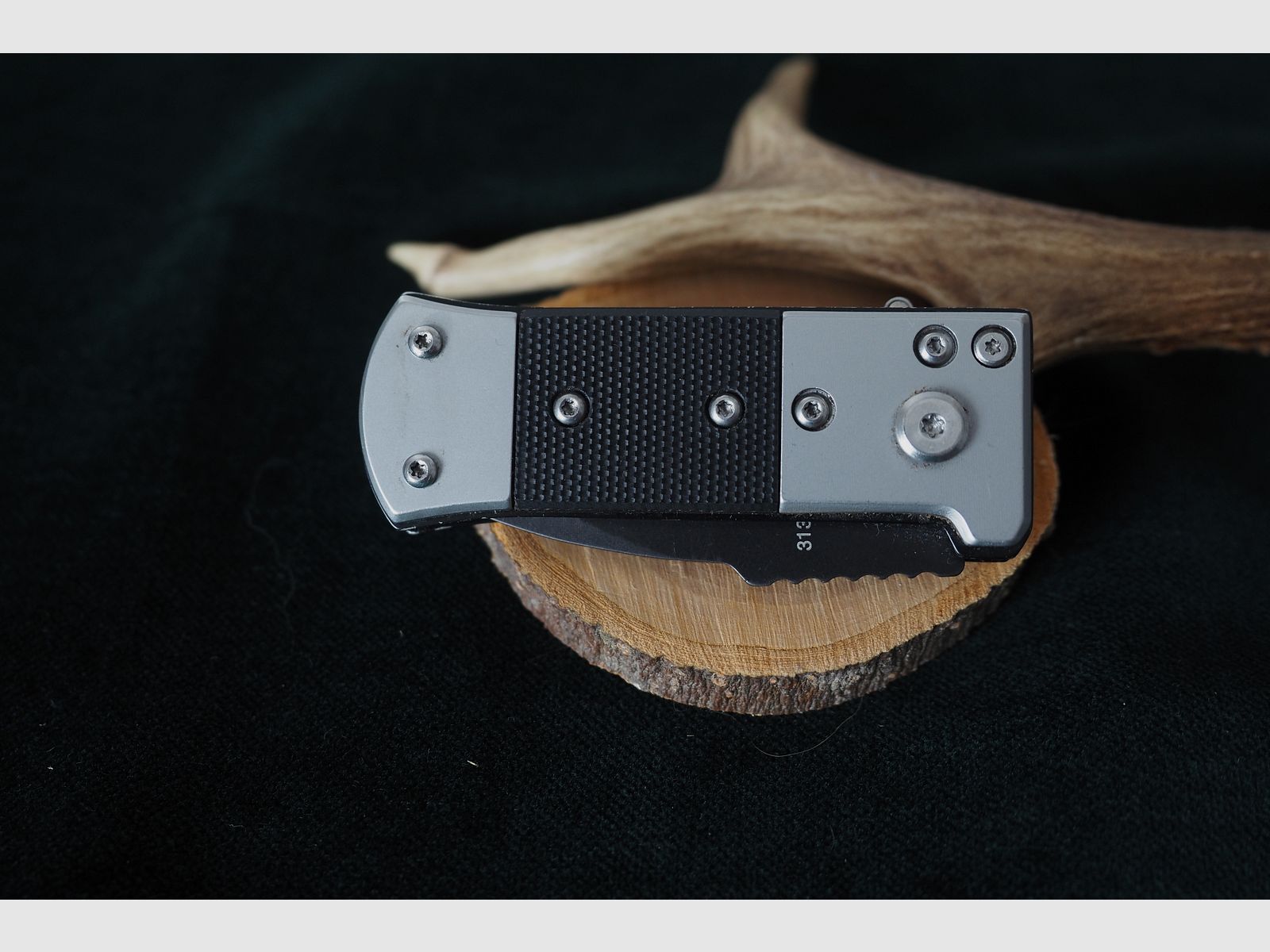 Kleines Springmesser Puma TEC Stahl 420 Klingenlänge 5,1 cm