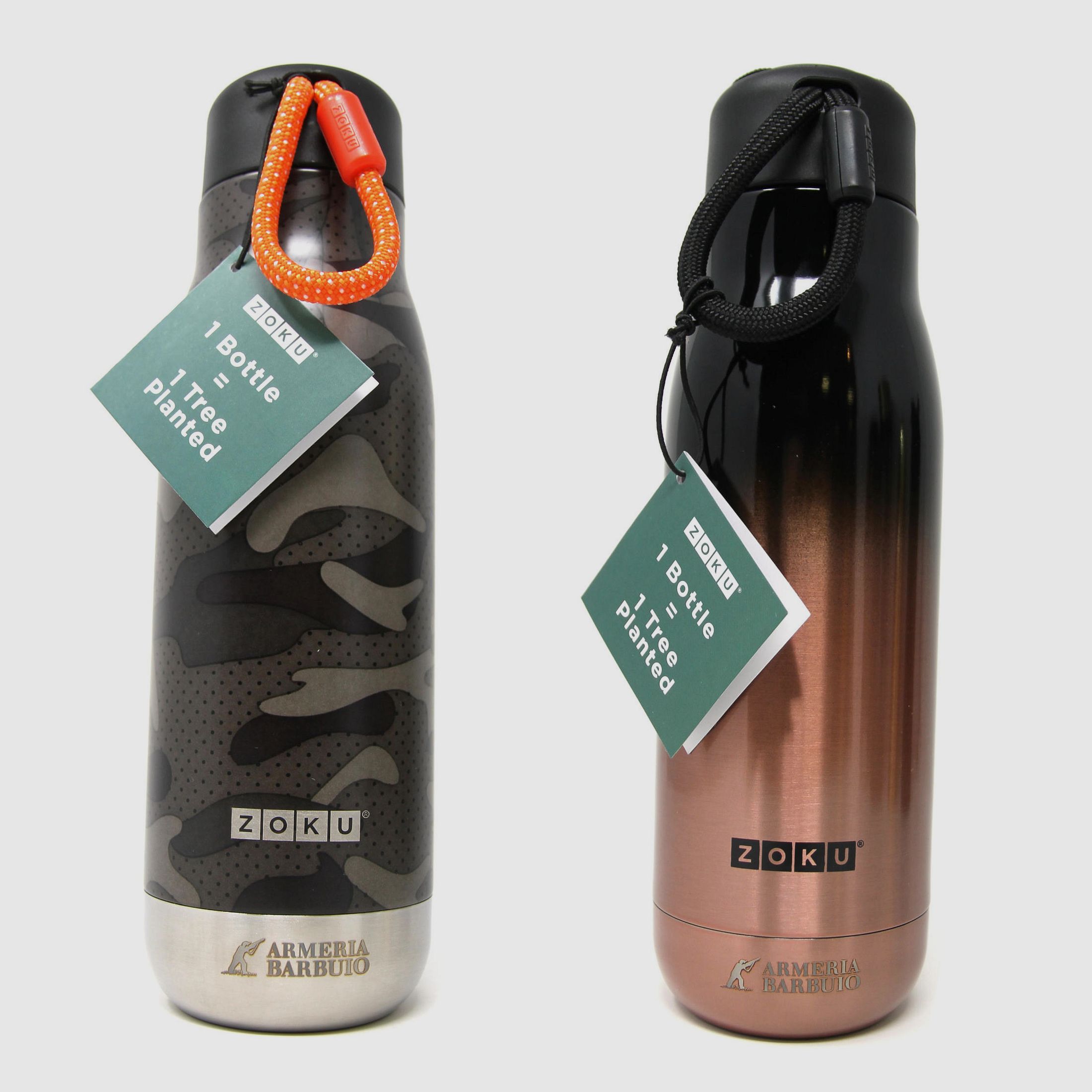 Zoku-Wasserflasche mit dem Logo „Armeria Barbuio“ (500 ml)