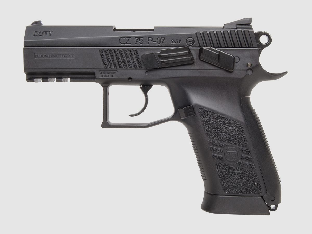 CZ 75 P-07 Duty Schwarz 6mm - Airsoft Co2 BlowBack