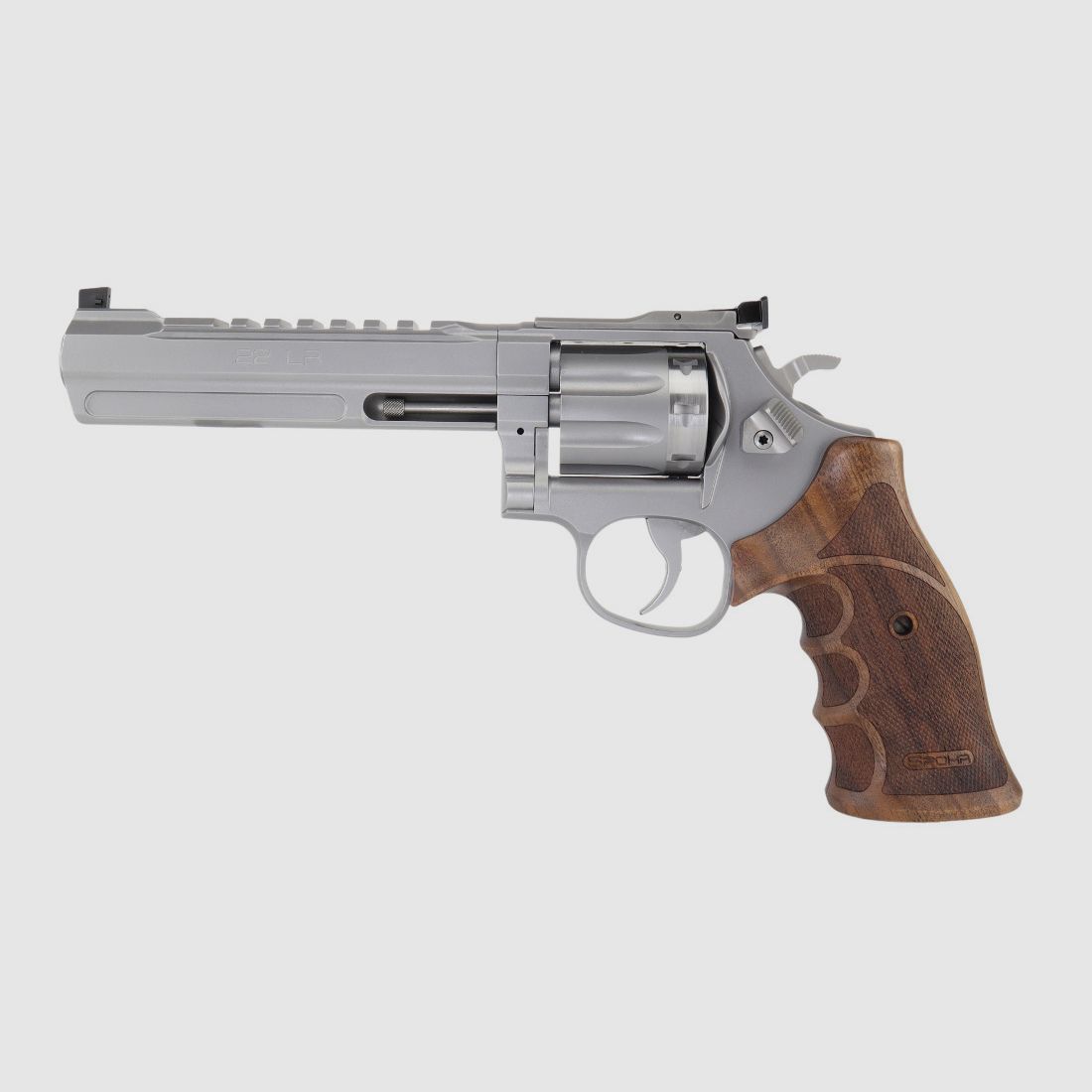 SPOHR 286 Competition Stainless .22lr 6 Zoll Revolver Made in Germany