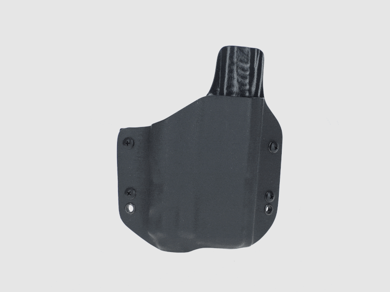 Falco OWB-Holster für GLOCK 19X + Olight PL-PRO Valkyrie, rechtshändig, Gürtelbefestigung 1,5"/40 mm, Kydex, schwarz, Mod. (C901 L 2021), Bild 3 von 3