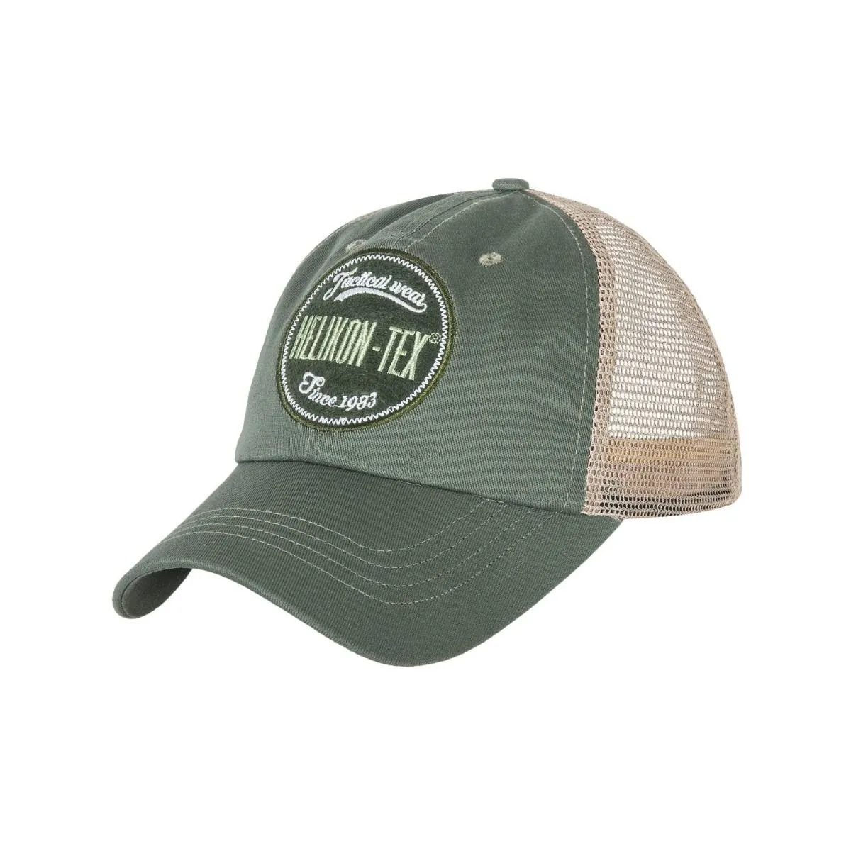 Helikon-Tex - Trucker Logo Cap - Cotton Twill - Green - CZ-TLC-CT-8220A