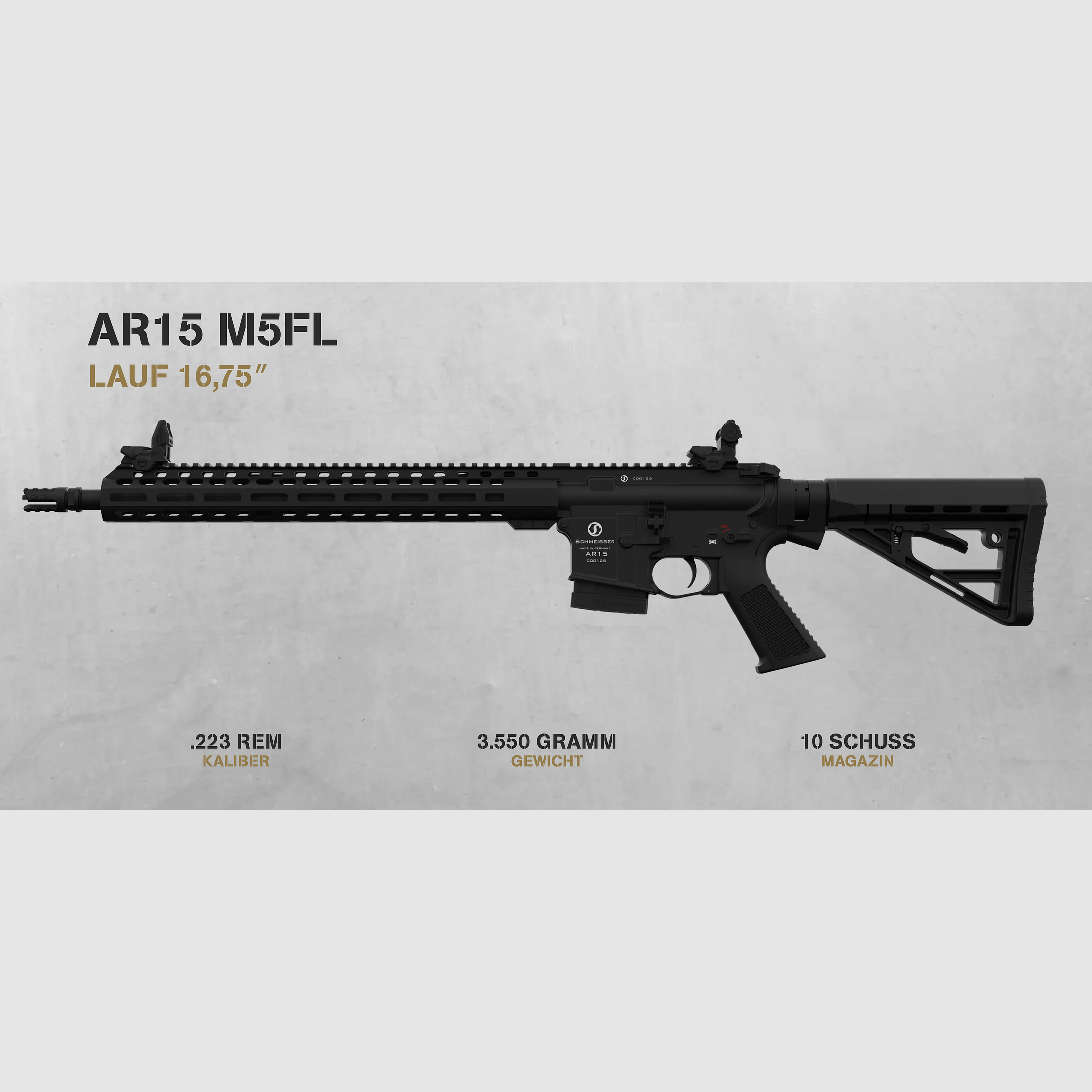 Schmeisser AR15 M5FL 16,75" .223 Rem.