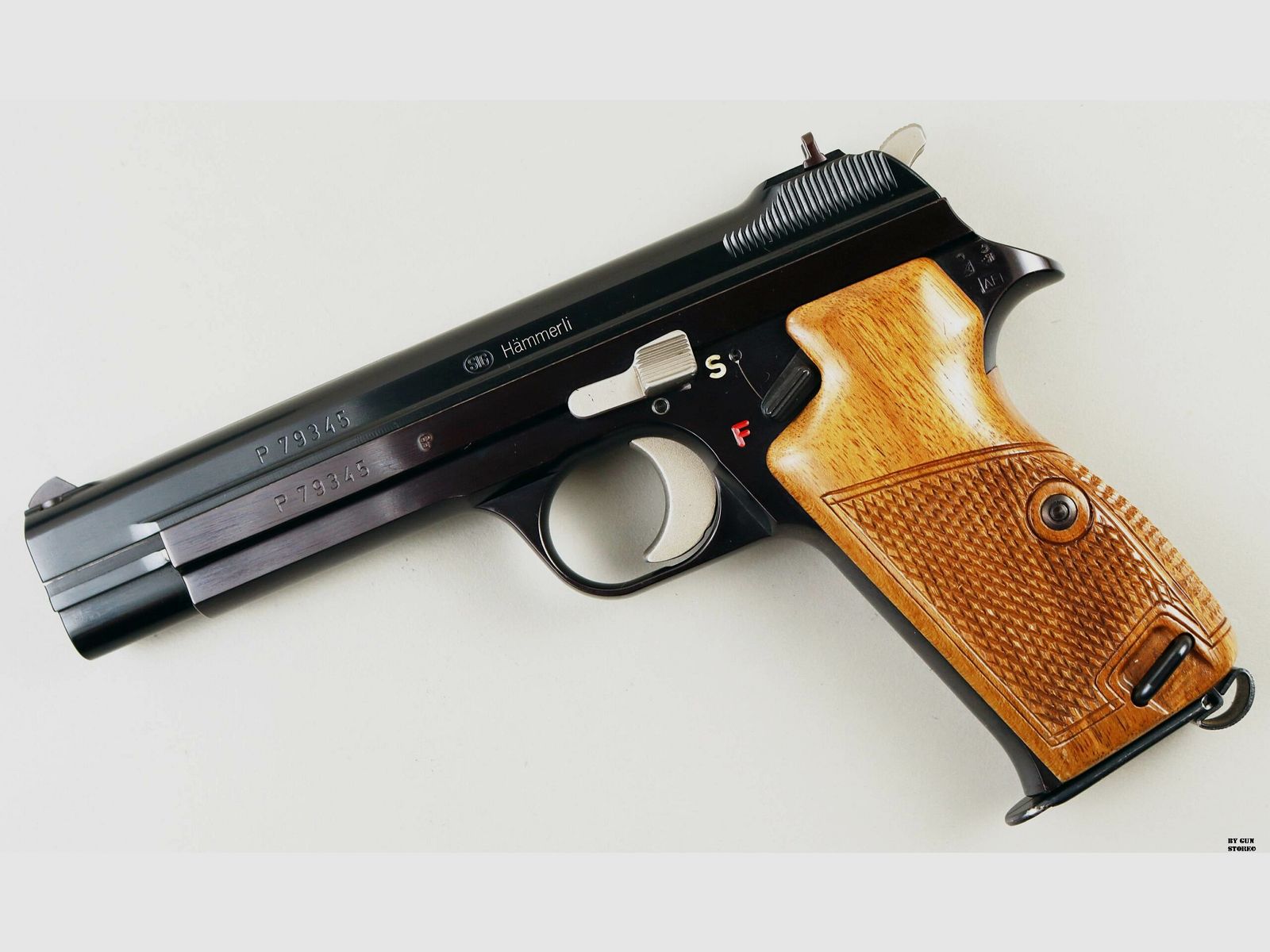 Pistola Sig mod. P210 Hammerli cal. 7,65 para matr. P79345, immagine 2 di 12