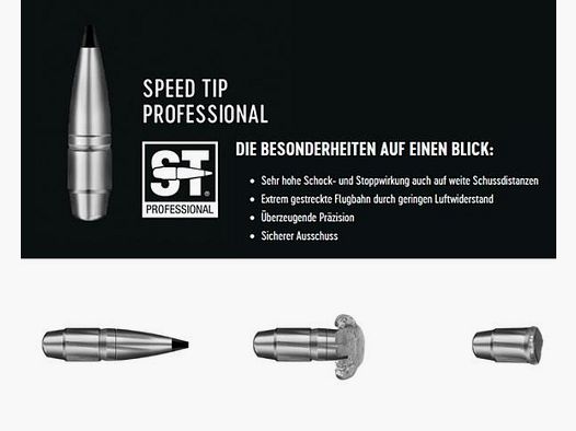 RWS Cal. 8.. Fusils 8x57JS SR Speed Tip Pro TM 20 pcs 11,7g/180grs