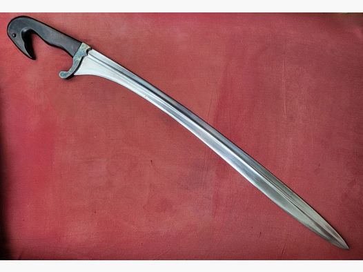 as new, sharp replica of a Kopis, / Machaira, differently hardened