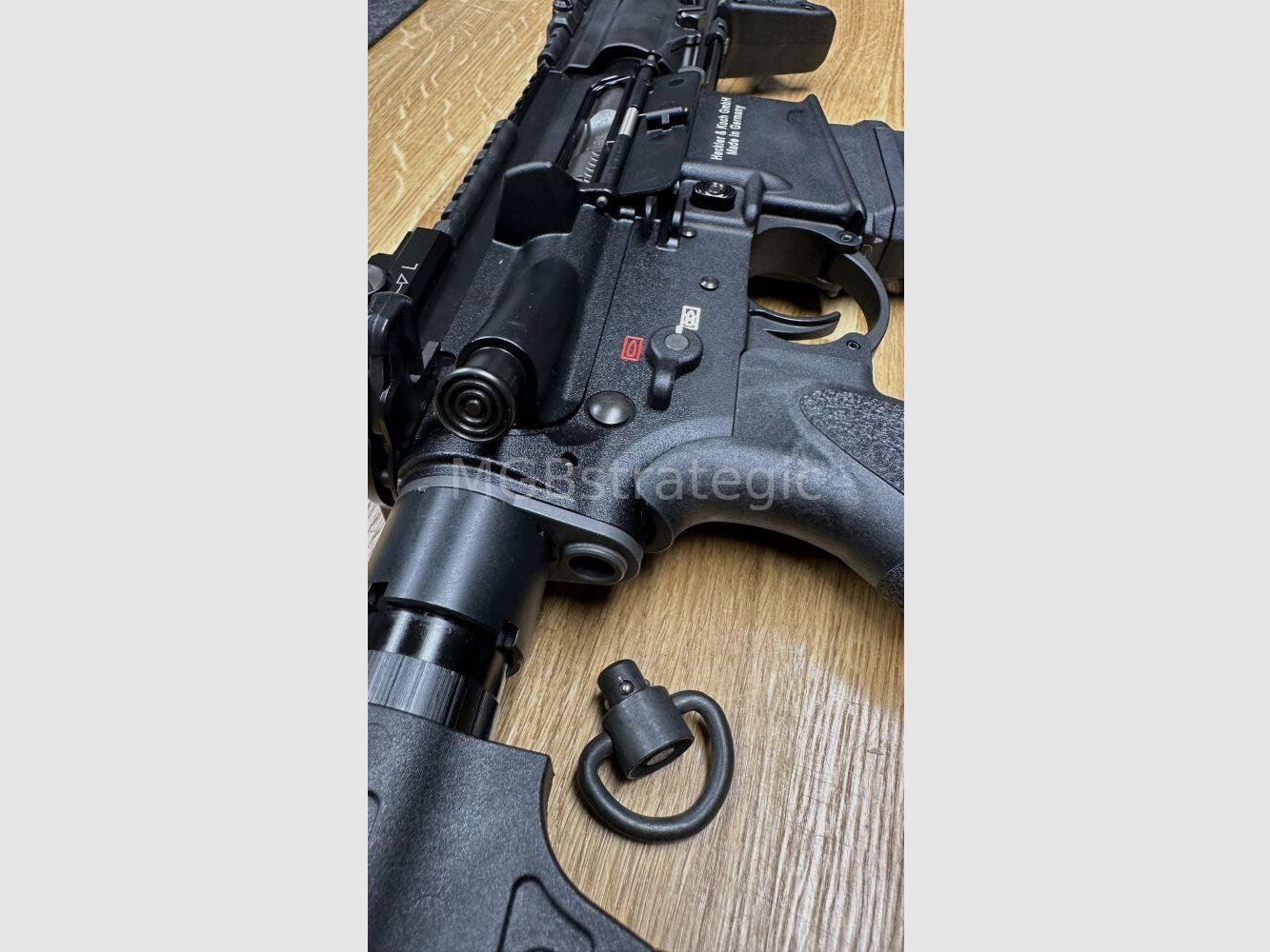 Heckler & Koch MR223 A3 Slim-Line 11" barrel - semi-automatic rifle .223Rem including ASE UTRA Dual 556-Short-QM2 Gen2 Cerakote silencer - civilian version HK416 / G95K / G38 / with upgrades
