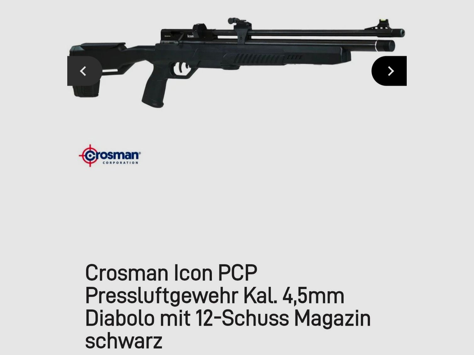 Crosman Icon PCP (4,5mm Diabolo ) NEU !