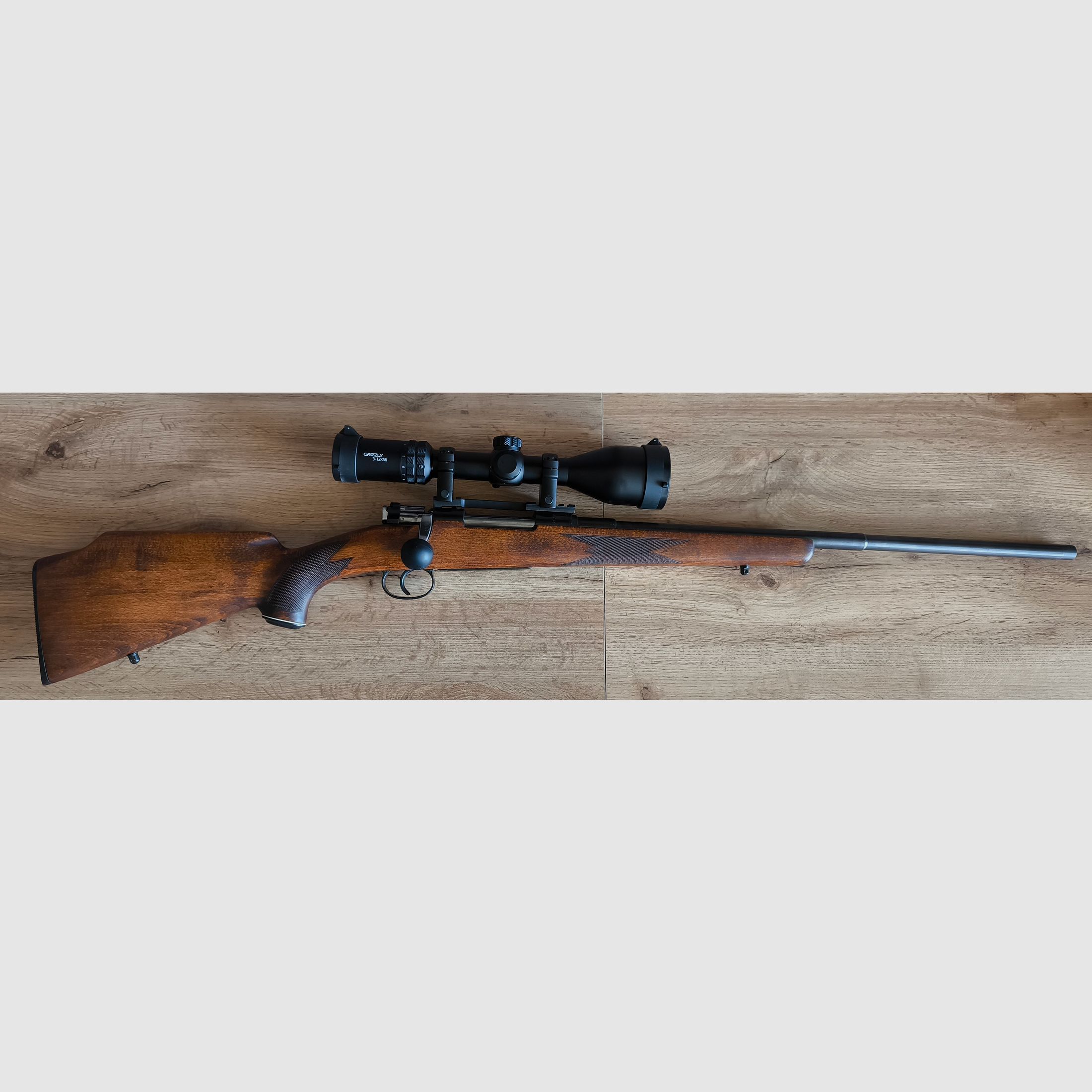 Repetierbüchse M38 Schweden Mauser 6,5×55 SE – jagdlich umgebaut, Zielfernrohr und Zubehör