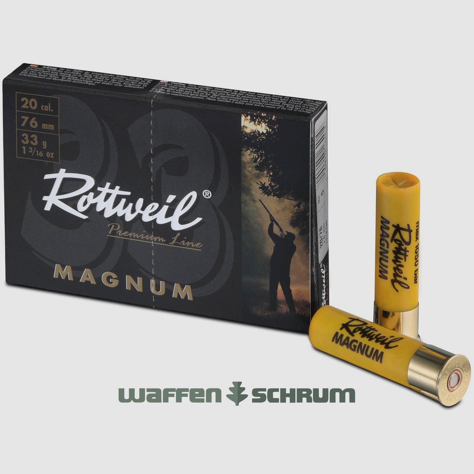 Rottweil 20/76 Waidmannsheil Magnum  3,2mm - 33g