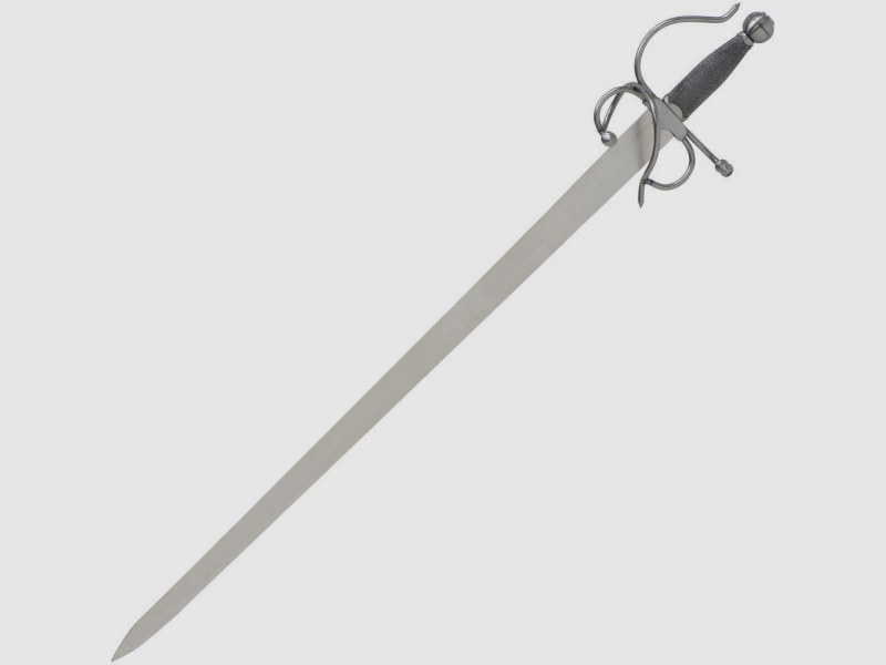 Rustically processed foil dagger