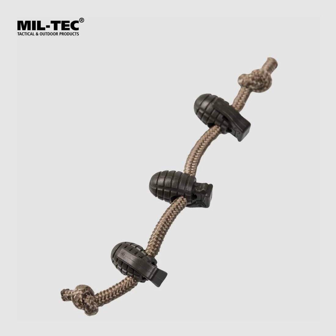 MIL-TEC CORD LOCK PINEAPPLE BLACK 10pcs