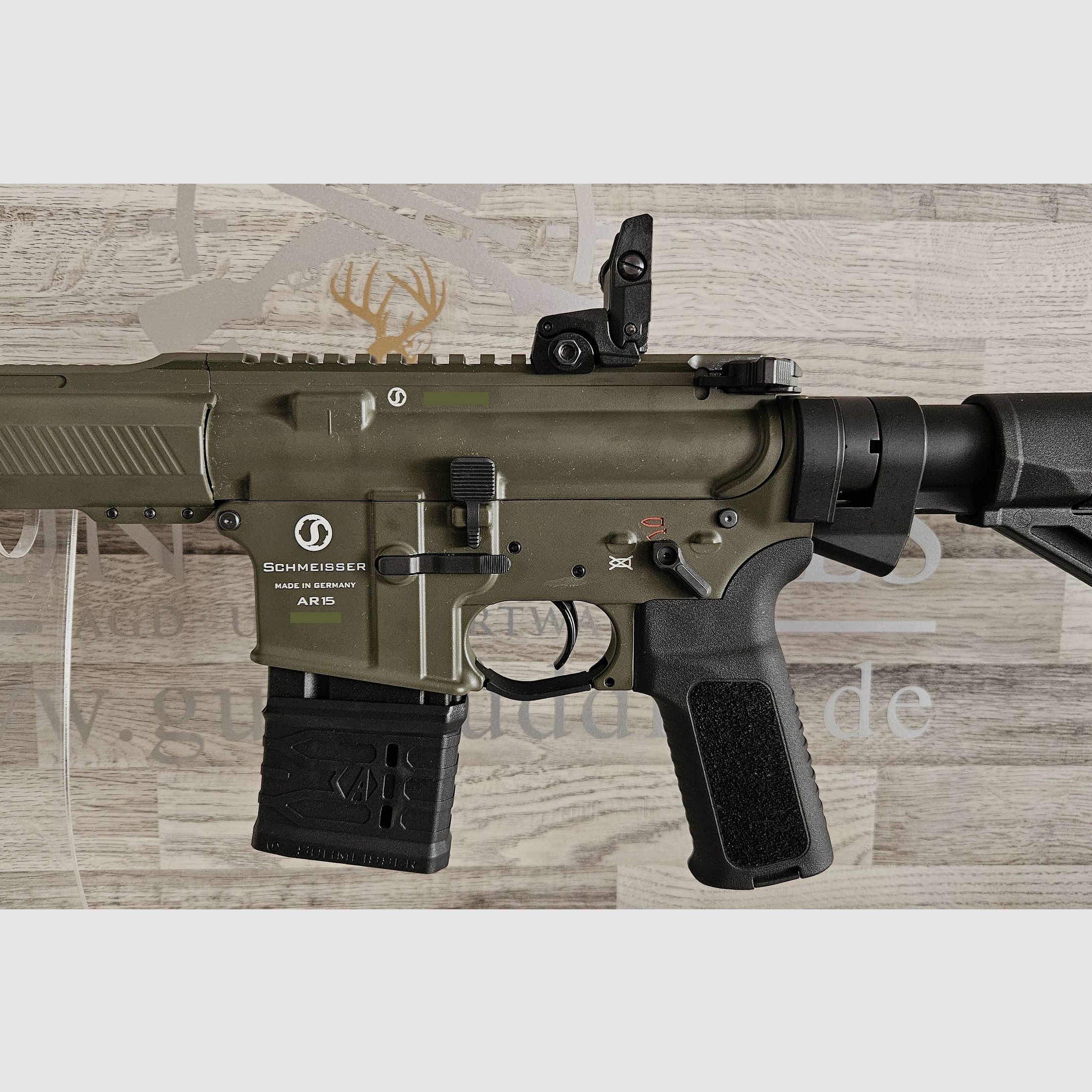 Schmeisser AR15 M4FL Sport Oliv 14,5" Kal. .223Rem. - verzendkosten vrij ! - Nieuwe goederen van de vakhandel