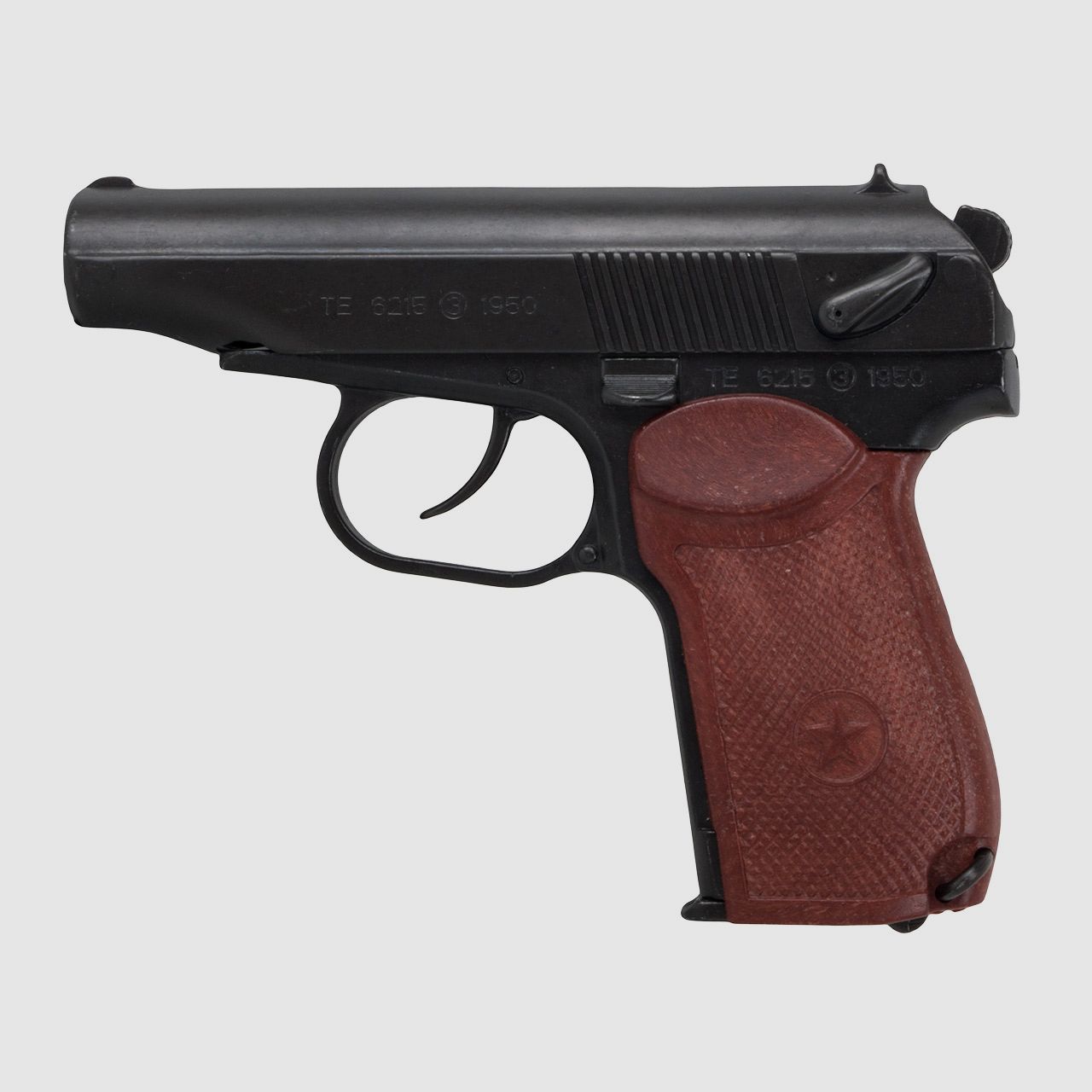 Denix Deko Pistole Russische Makarov PM 1955 Rote Armee LĂ¤nge 16 cm schwarz