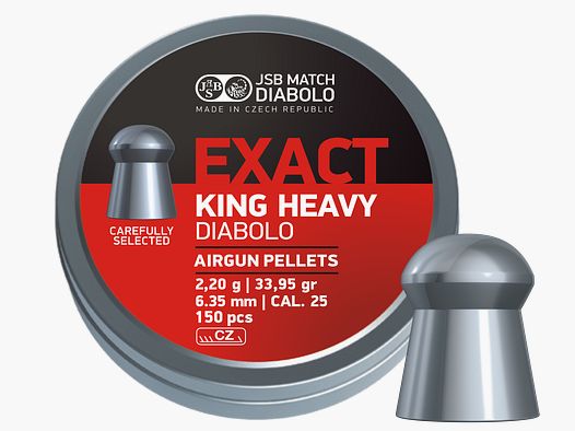 JSB Exact King Heavy MKII, Kal. 6,35mm