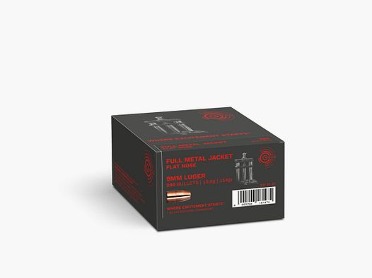 GECO Bullet 9mm (.355) 154gr FMJ Flat Nose (x200)