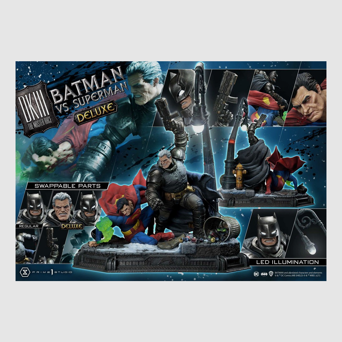 DC Comics Statue Batman Vs. Superman (The Dark Knight Returns) Deluxe Bonus Ver. 110 cm | 43018